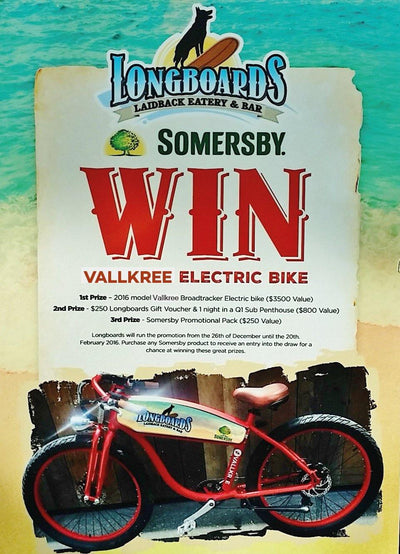 LONGBOARDS BAR X SOMERSBY X VALLKREE GIVEAWAY BIKE