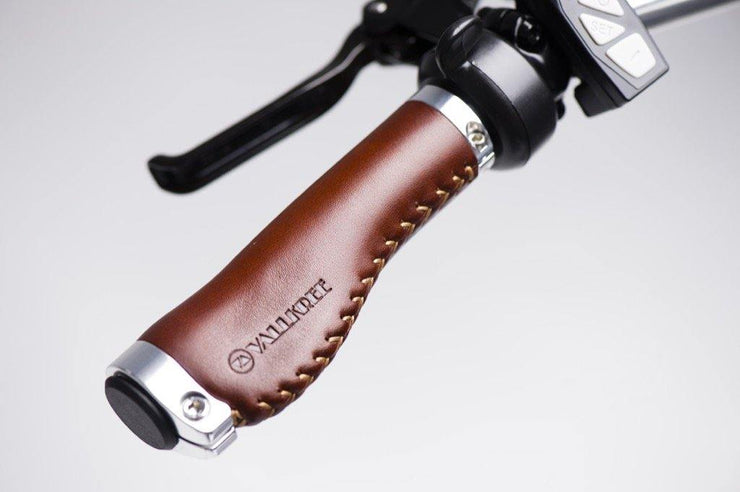 Royal Enfield Handle Grip Wrap Tan Motorcycle Grips Woven Leather